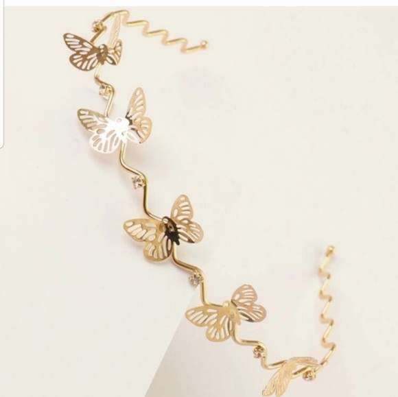 Butterfly Rhinestone Headband - Picture 2 of 2